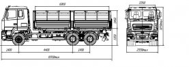 Зерновоз М553500 на шасси МАЗ-65012J-8550-000